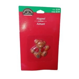 Hallmark Expressions Magnet Aimant Holiday Bear Vintage
